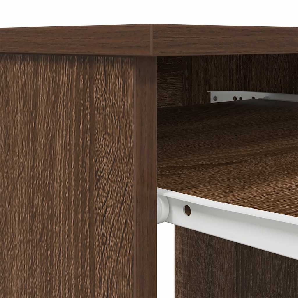 Scrivania Rovere Marrone 86x49x76 cm in Legno Multistrato | homemem39