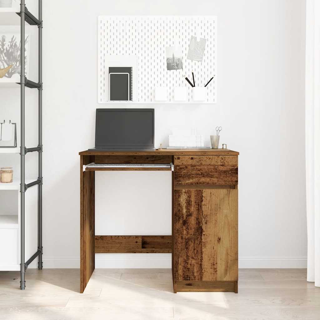 Scrivania Legno Antico 86x49x76 cm in Legno Multistrato - homemem39