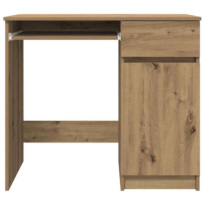 Scrivania Rovere Artigianale 86x49x76 cm in Legno Multistrato - homemem39