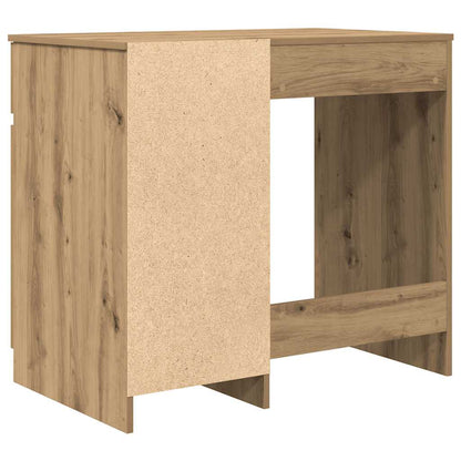 Scrivania Rovere Artigianale 86x49x76 cm in Legno Multistrato - homemem39