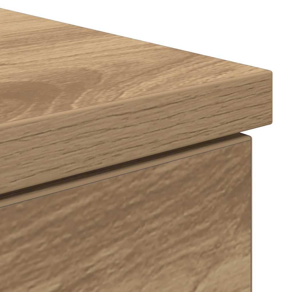 Scrivania Rovere Artigianale 86x49x76 cm in Legno Multistrato - homemem39