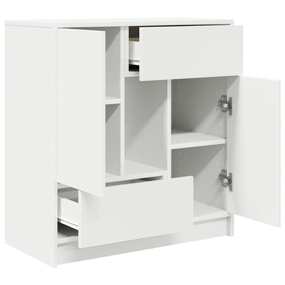 Credenza con Cassetti e Ante Bianco 70,5x34x74,5 cm - homemem39