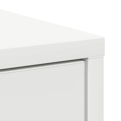 Credenza con Cassetti e Ante Bianco 70,5x34x74,5 cm - homemem39