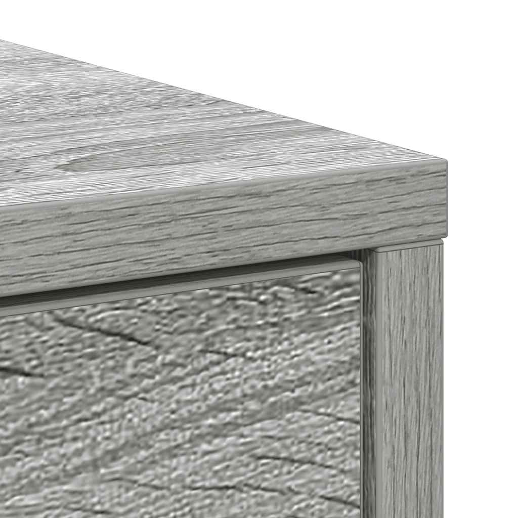 Credenza con Cassetti e Ante Grigio Sonoma 70,5x34x74,5 cm - homemem39