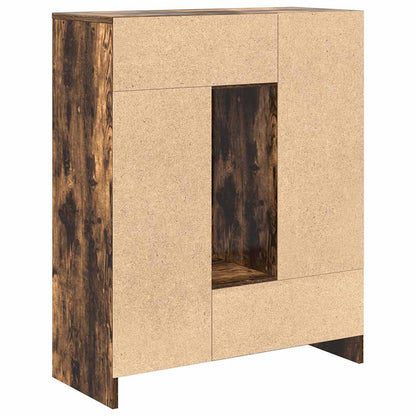 Credenza con Cassetti e Ante Rovere Fumo 73x31x90 cm - homemem39