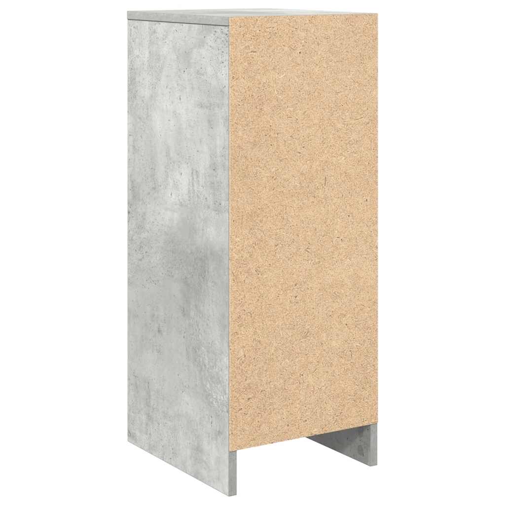 Scarpiera Grigio Cemento 29,5x34x76 cm in Legno Multistrato - homemem39