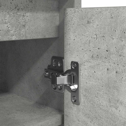 Scarpiera Grigio Cemento 29,5x34x76 cm in Legno Multistrato - homemem39