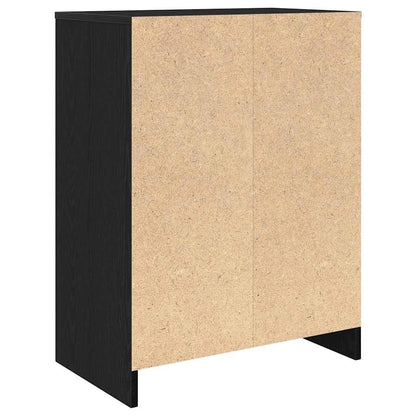 Scarpiera Rovere Nero 57x34x76 cm in Legno Multistrato - homemem39