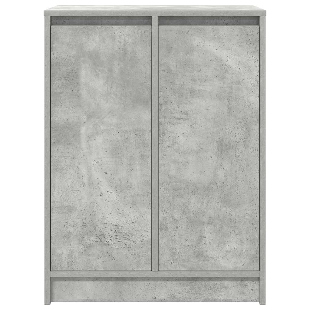 Scarpiera Grigio Cemento 57x34x76 cm in Legno Multistrato - homemem39