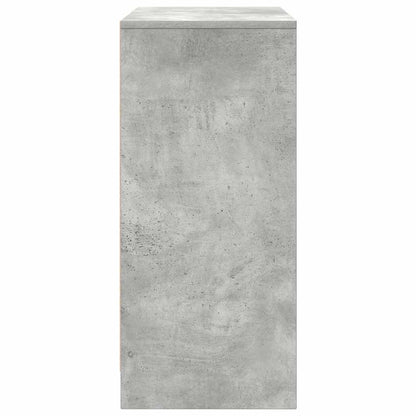 Scarpiera Grigio Cemento 57x34x76 cm in Legno Multistrato - homemem39