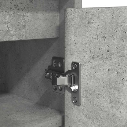 Scarpiera Grigio Cemento 57x34x76 cm in Legno Multistrato - homemem39