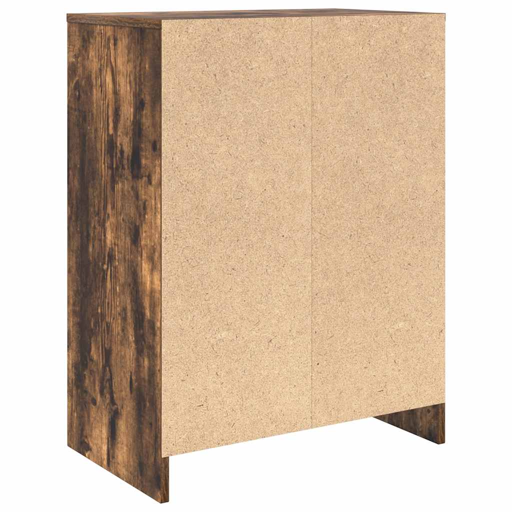 Scarpiera Rovere Fumo 57x34x76 cm in Legno Multistrato - homemem39