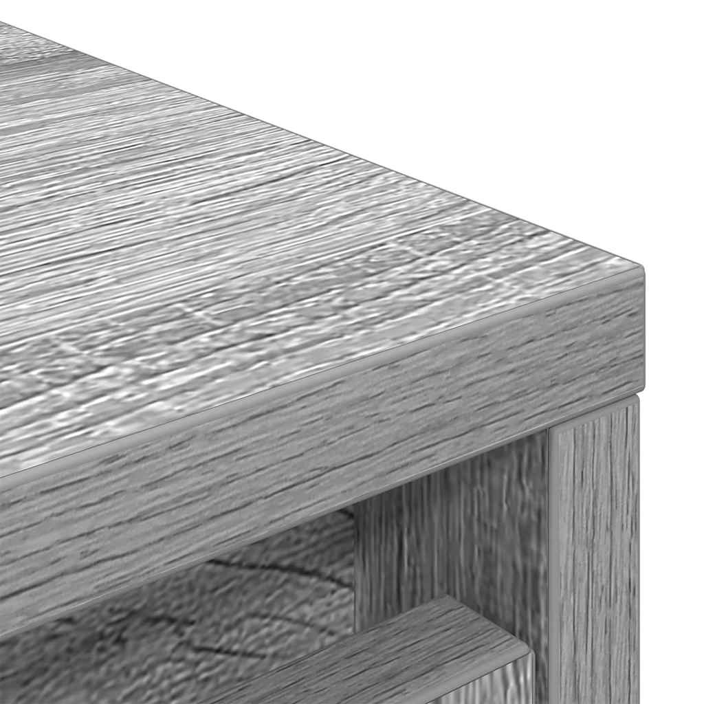 Scarpiera Grigio Sonoma 57x34x76 cm in Legno Multistrato - homemem39