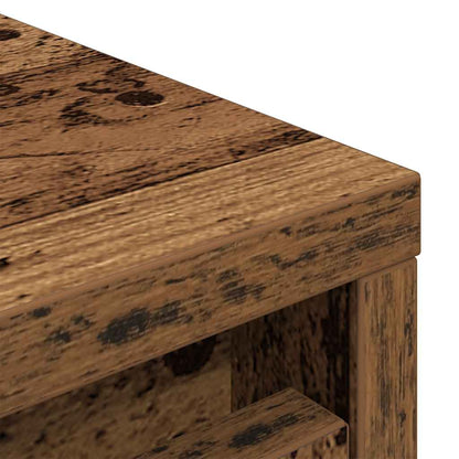 Scarpiera Legno Antico 57x34x76 cm in Legno Multistrato - homemem39