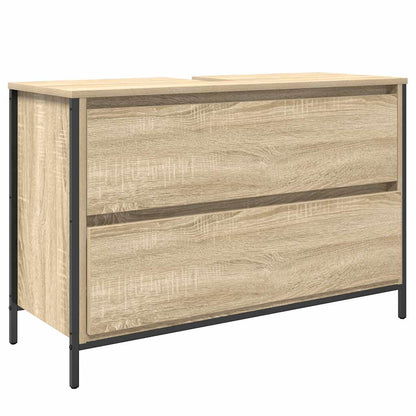 Mobile Lavabo da Bagno con Cassetti Rovere Sonoma 90x34,5x60 cm | homemem39