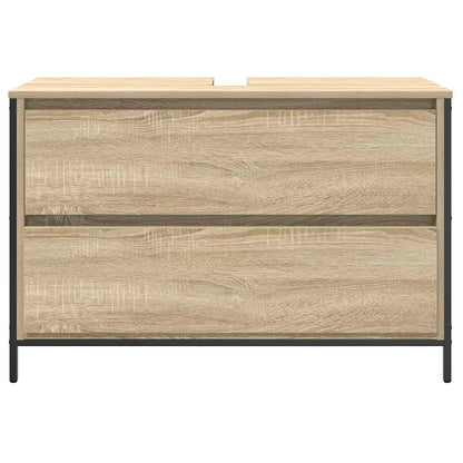 Mobile Lavabo da Bagno con Cassetti Rovere Sonoma 90x34,5x60 cm | homemem39