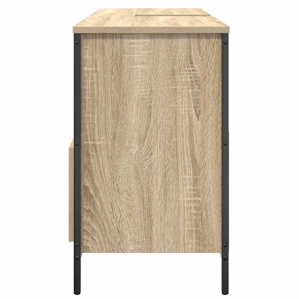 Mobile Lavabo da Bagno con Cassetti Rovere Sonoma 90x34,5x60 cm | homemem39