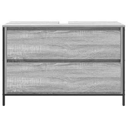 Mobile Lavabo da Bagno con Cassetti Grigio Sonoma 90x34,5x60 cm | homemem39