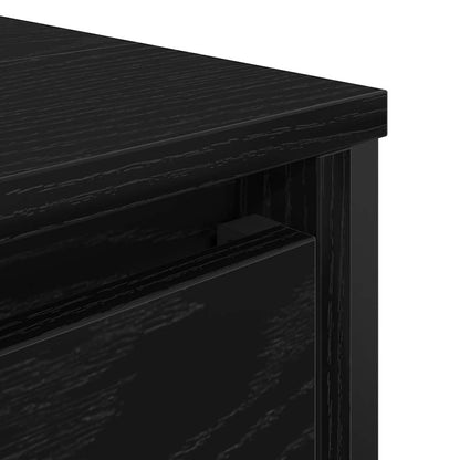 Mobile Lavabo da Bagno con Cassetti Rovere Nero 60x34,5x60 cm | homemem39