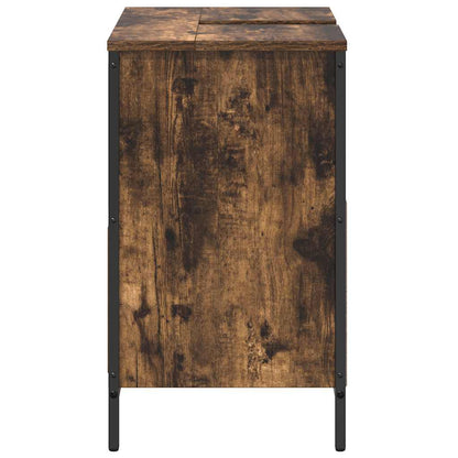 Mobile Lavabo da Bagno con Cassetti Rovere Fumo 60x34,5x60 cm | homemem39