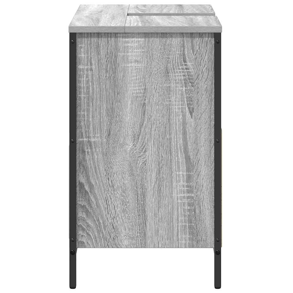Mobile Lavabo da Bagno con Cassetti Grigio Sonoma 60x34,5x60 cm | homemem39