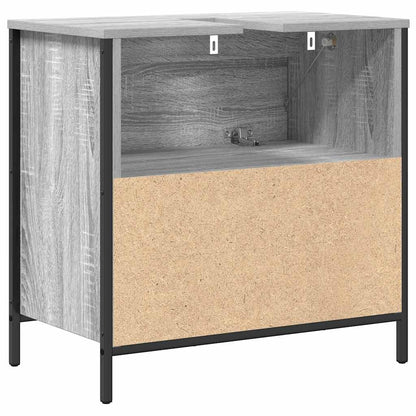 Mobile Lavabo da Bagno con Cassetti Grigio Sonoma 60x34,5x60 cm | homemem39