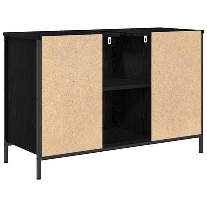 Mobile Lavabo con Cassetti Rovere Nero 90x34,5x60 cm | homemem39