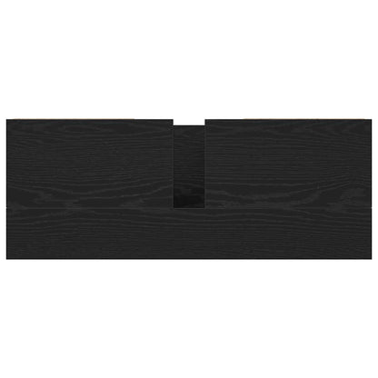 Mobile Lavabo con Cassetti Rovere Nero 90x34,5x60 cm | homemem39
