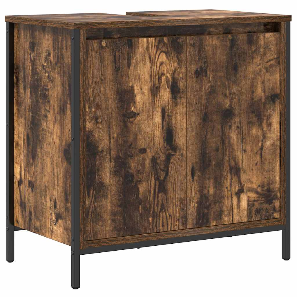 Mobile Lavabo da Bagno Rovere Fumo 60x34,5x60 cm | homemem39