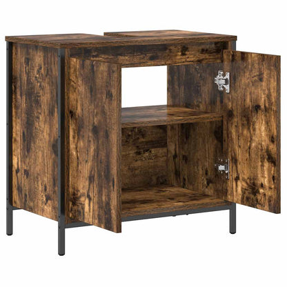 Mobile Lavabo da Bagno Rovere Fumo 60x34,5x60 cm | homemem39