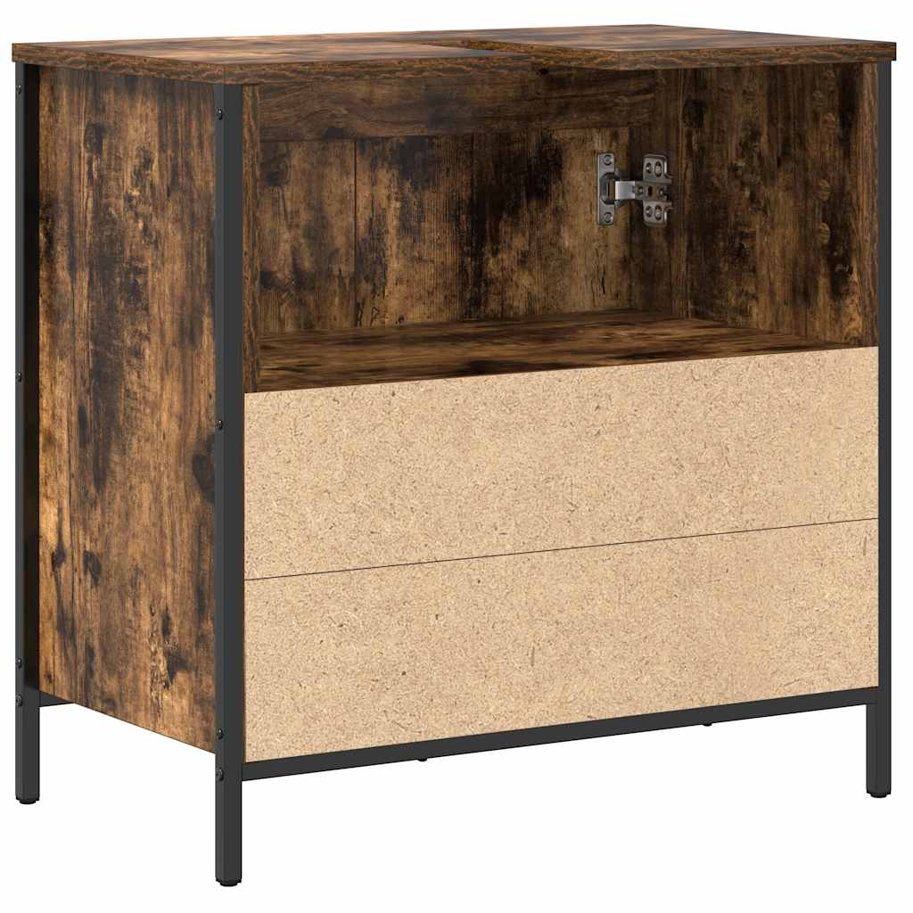 Mobile Lavabo da Bagno Rovere Fumo 60x34,5x60 cm | homemem39