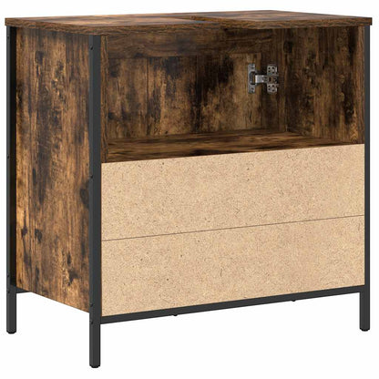 Mobile Lavabo da Bagno Rovere Fumo 60x34,5x60 cm | homemem39
