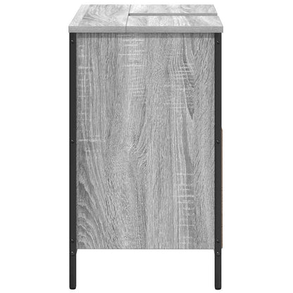 Mobile Lavabo da Bagno Grigio Sonoma 60x34,5x60 cm