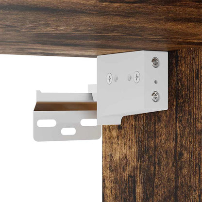 Pensile da Bagno con Specchio Rovere Fumo 60x21x60 cm