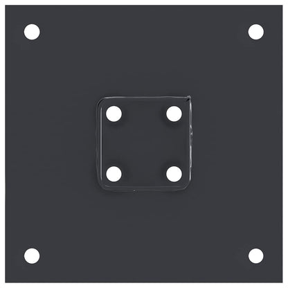 Basi per Pali Quadrati 4 pz 46x46 mm Acciaio Verniciato Polvere | homemem39