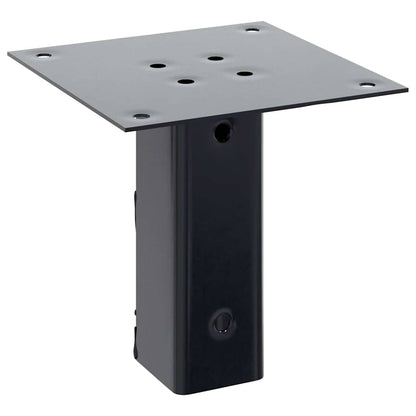 Basi per Pali Quadrati 12 pz 46x46mm Acciaio Verniciato Polvere