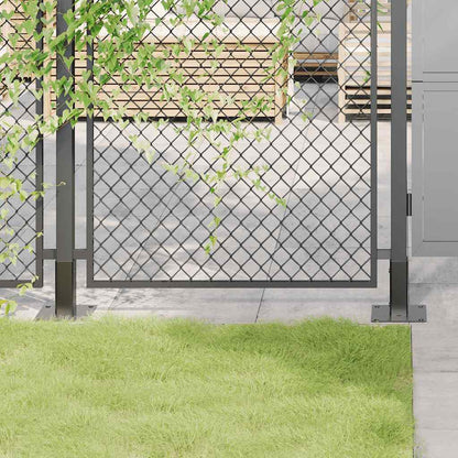 Basi per Pali Quadrati 12 pz 46x46mm Acciaio Verniciato Polvere