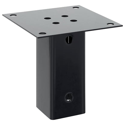 Basi per Pali Quadrati 12 pz 71x71mm Acciaio Verniciato Polvere | homemem39