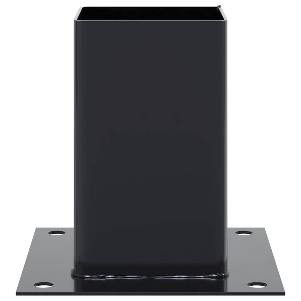 Basi per Pali Quadrati 12 pz 91x91mm Acciaio Verniciato Polvere | homemem39