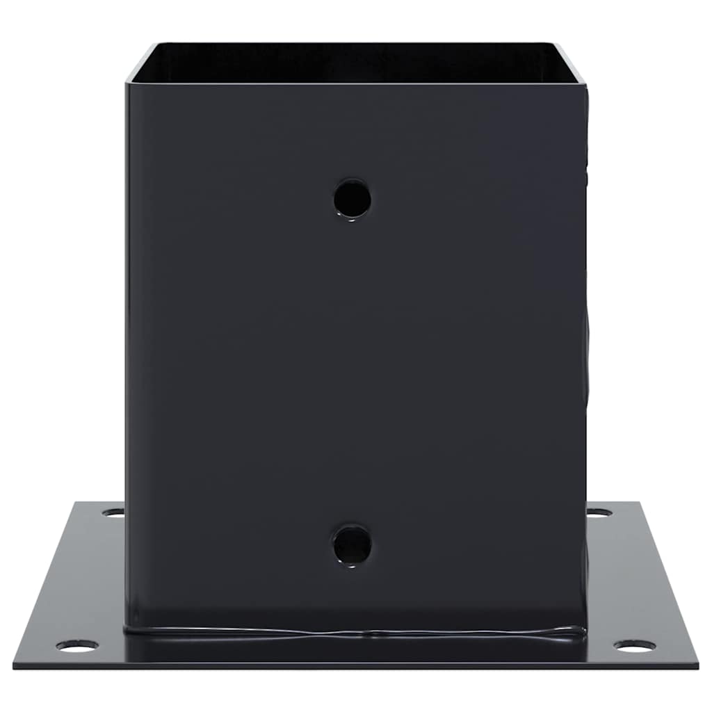 Basi per Pali Quadrati 4pz 121x121mm Acciaio Verniciato Polvere | homemem39