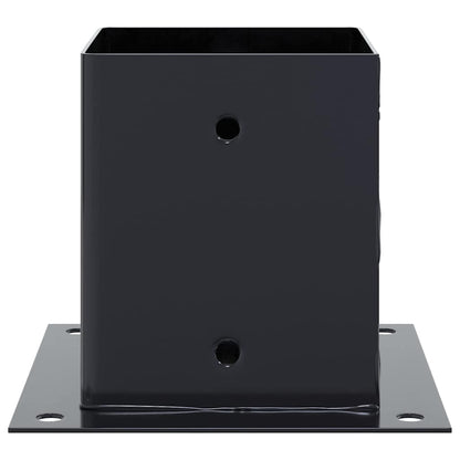 Basi per Pali Quadrati 4pz 121x121mm Acciaio Verniciato Polvere | homemem39