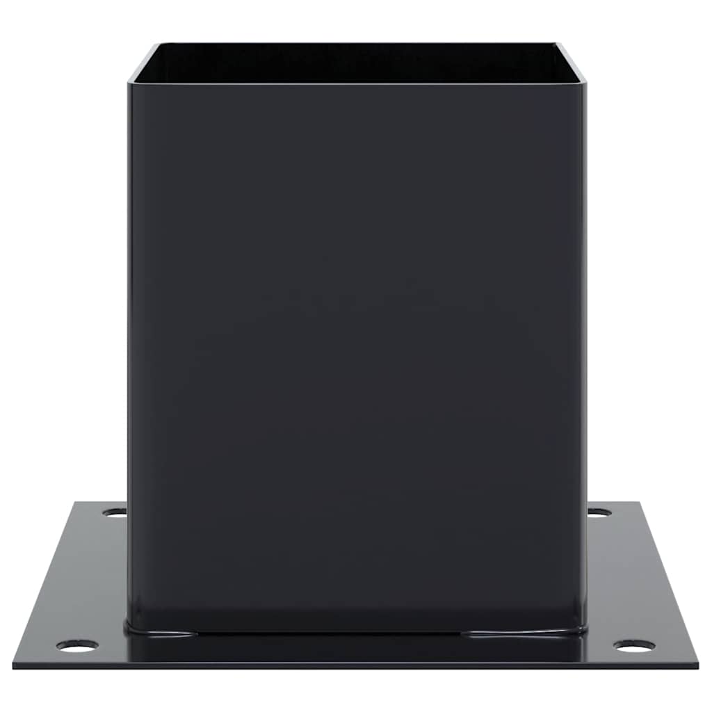 Basi per Pali Quadrati 4pz 121x121mm Acciaio Verniciato Polvere | homemem39