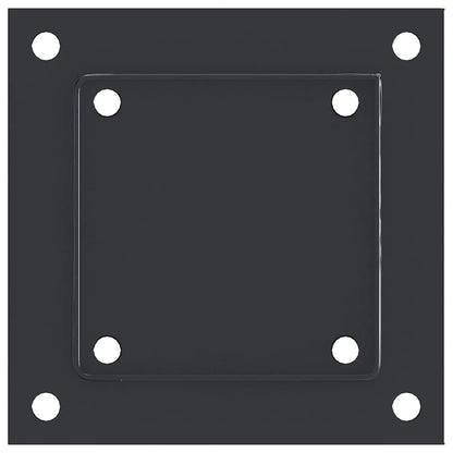 Basi per Pali Quadrati 4pz 121x121mm Acciaio Verniciato Polvere | homemem39