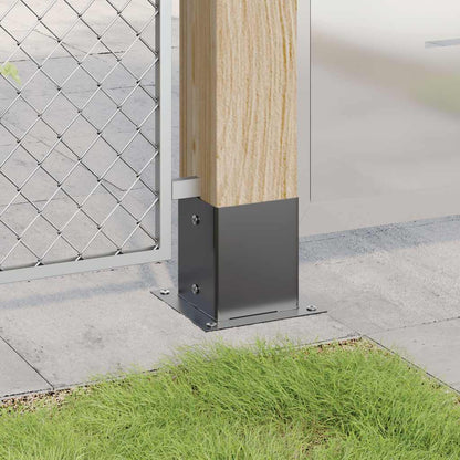 Basi Pali Quadrati 12 pz 121x121 mm Acciaio Verniciato Polvere | homemem39