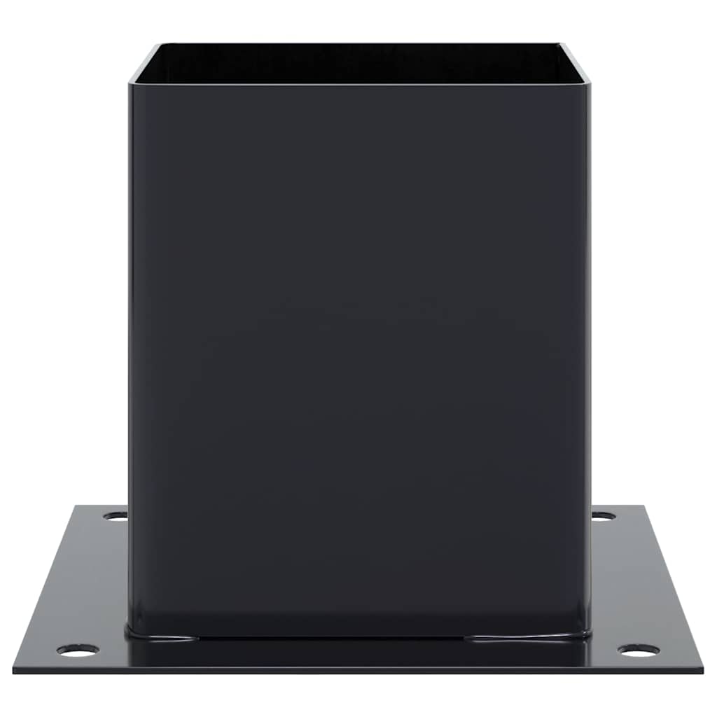 Basi Pali Quadrati 12 pz 121x121 mm Acciaio Verniciato Polvere | homemem39