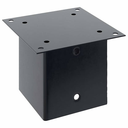 Basi per Pali Quadrati 4pz 141x141mm Acciaio Verniciato Polvere