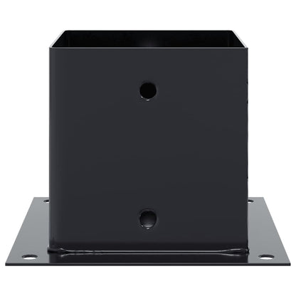 Basi per Pali Quadrati 4pz 141x141mm Acciaio Verniciato Polvere | homemem39