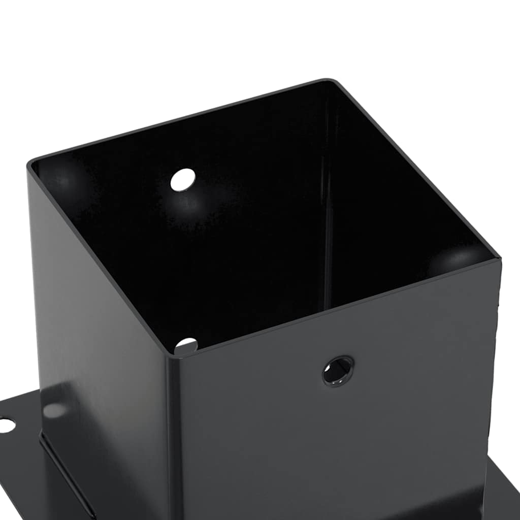 Basi per Pali Quadrati 4pz 141x141mm Acciaio Verniciato Polvere | homemem39