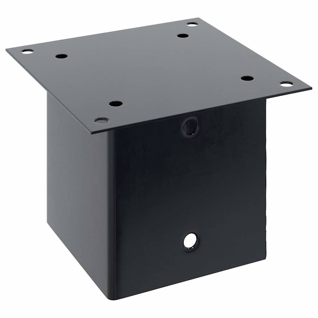Basi Pali Quadrati 12 pz 141x141 mm Acciaio Verniciato Polvere | homemem39
