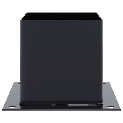 Basi Pali Quadrati 12 pz 141x141 mm Acciaio Verniciato Polvere | homemem39